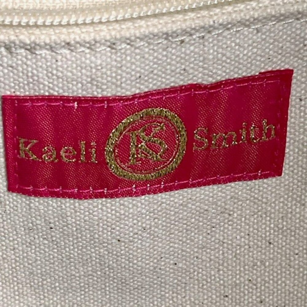 Kaeli Smith Canvas Tote Bag - Wilmington Country Club - Blue/Pink - 22x15” - Picture 8 of 10